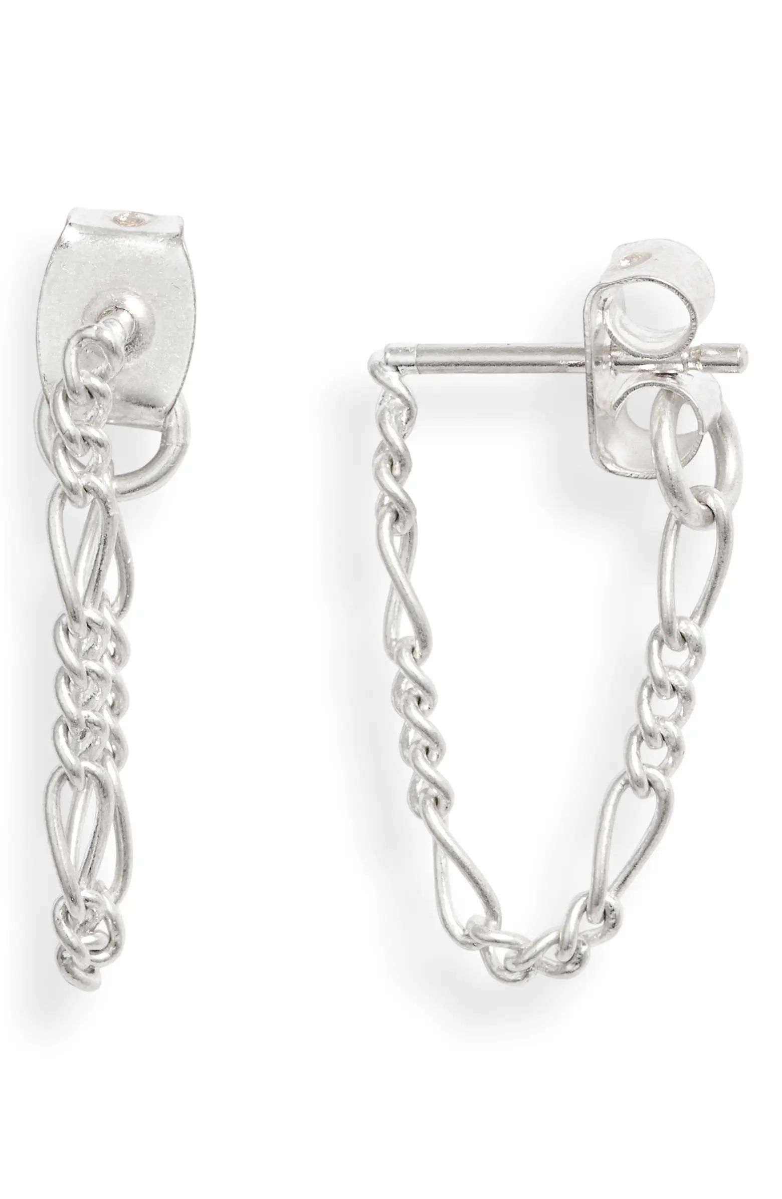 Madewell Simple Chain Hoop Earrings | Nordstrom | Nordstrom