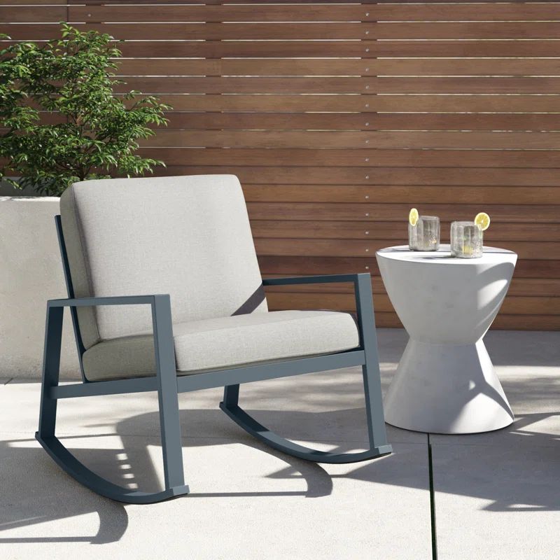 Steel Outdoor Rocking Chair | Wayfair North America