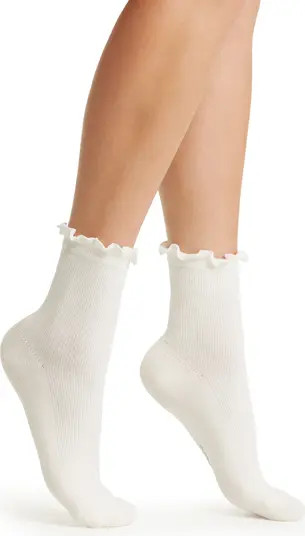 UGG® Karsyn Lettuce Edge Crew Socks | Nordstrom | Nordstrom