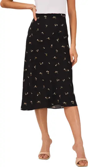 Floral Pull-On Midi Skirt | Nordstrom