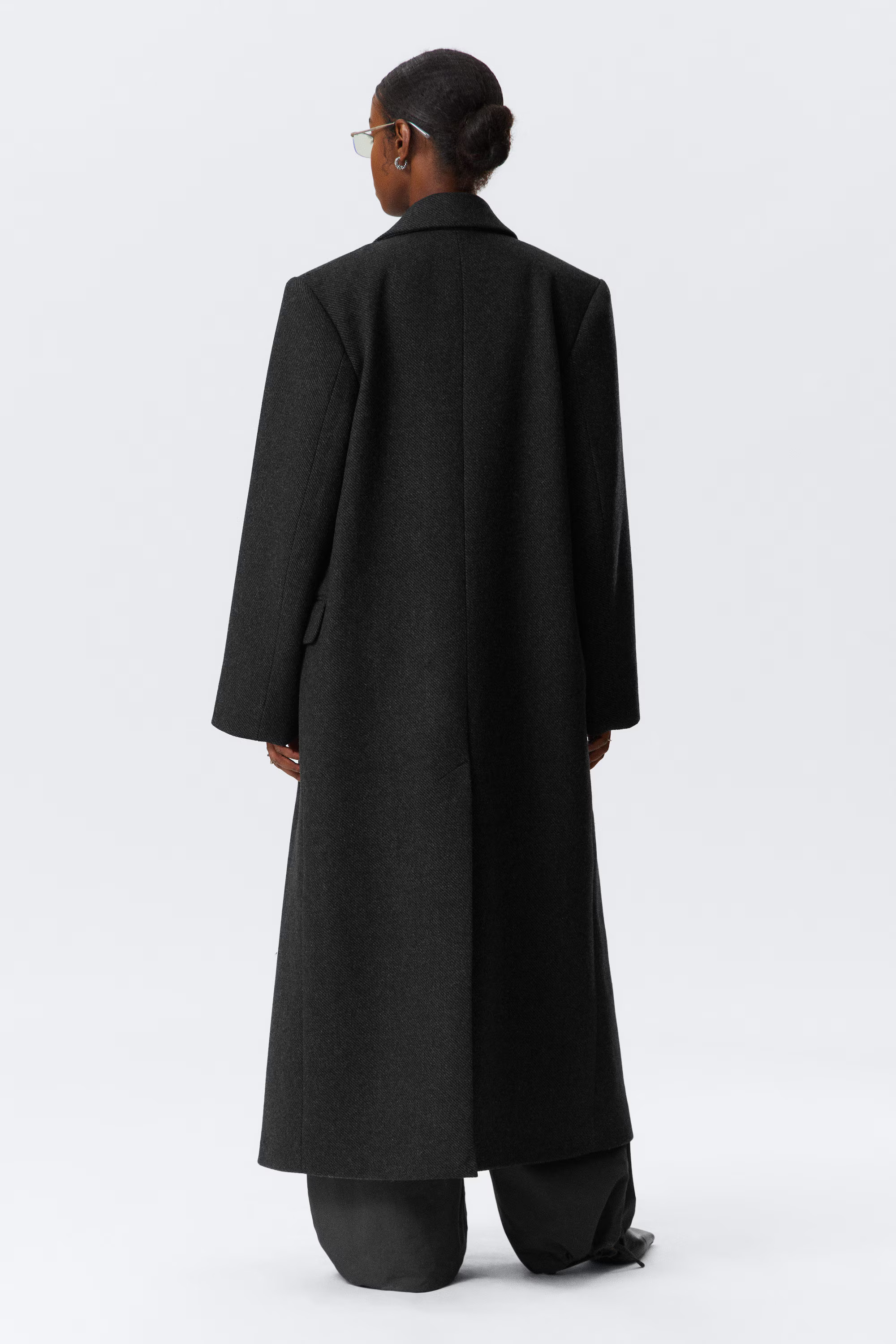 Oversized Double-Breasted Wool-Blend Coat | Weekday