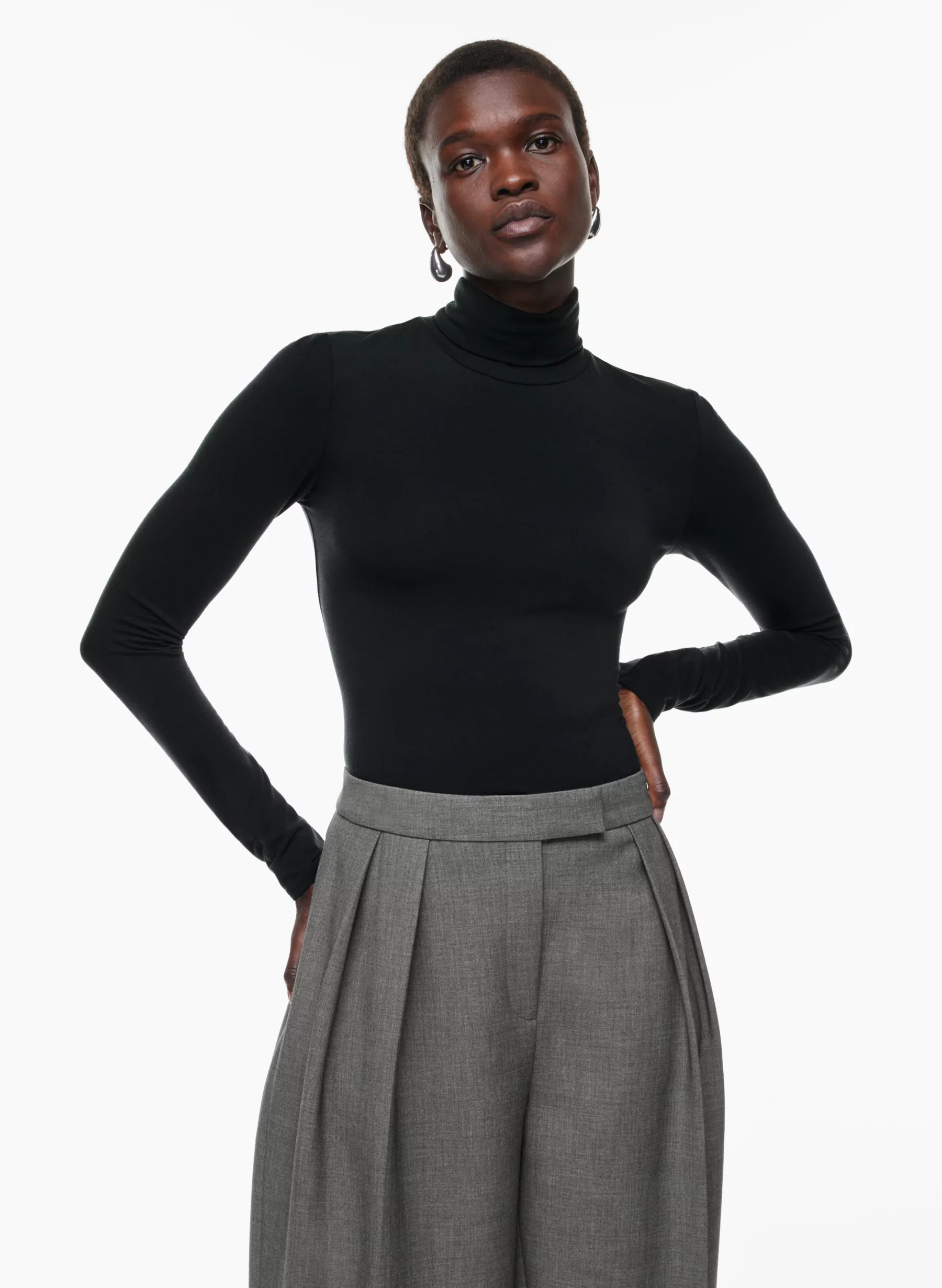 EVERYDAY TURTLENECK HIP LONGSLEEVE | Aritzia