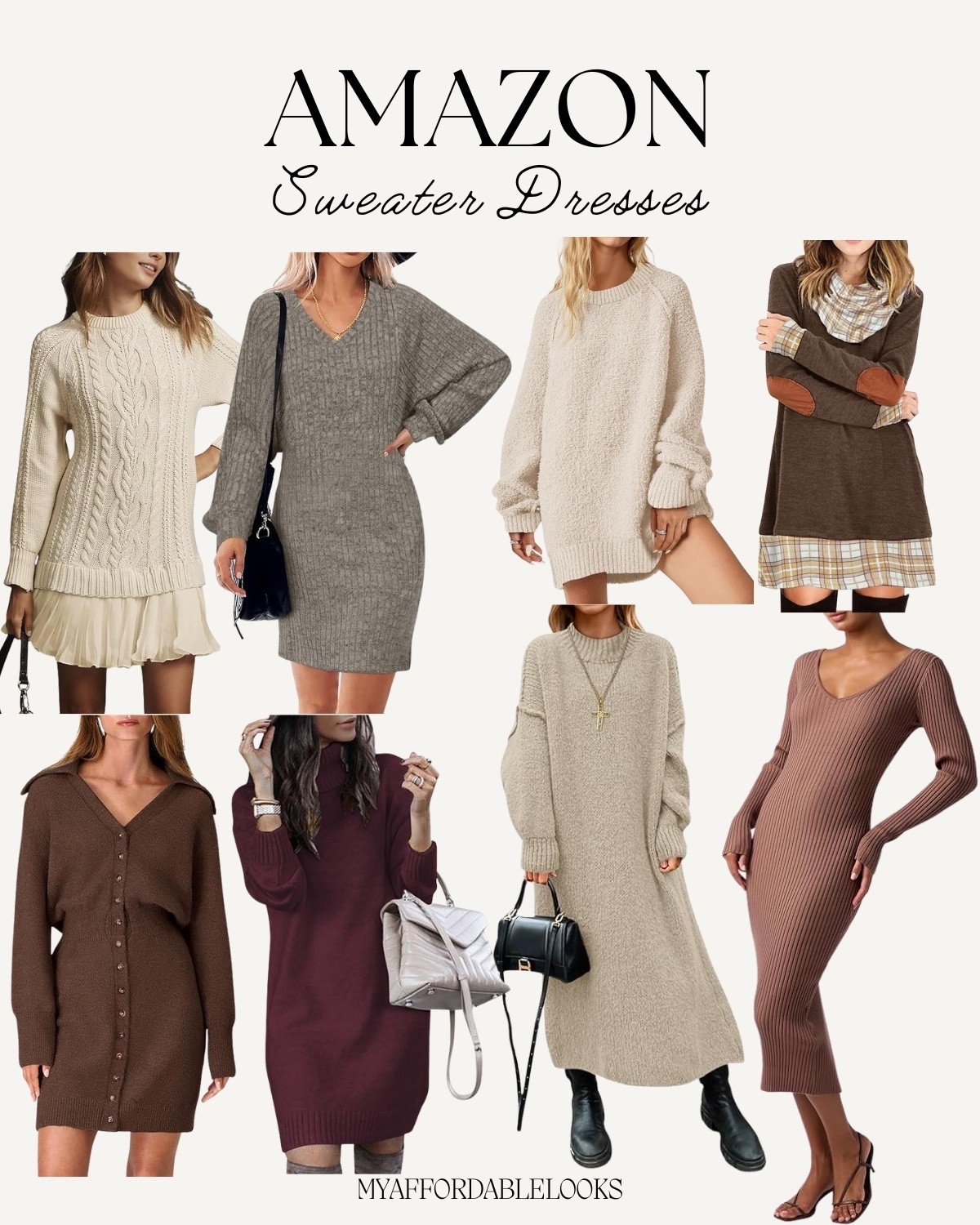 Amazon Sweater Dresses

#LTKSeasonal #LTKootd #LTKFindsUnder100