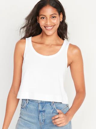 Vintage Cropped Tank Top for Women | Old Navy (US)