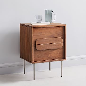 Gemini Nightstand - Walnut | West Elm (US)