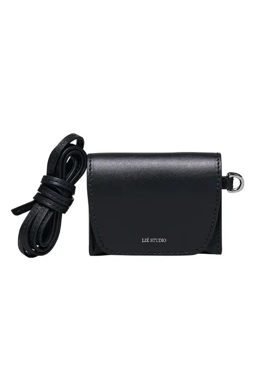 Lié Studio Stella Leather Wallet in Solid Black at Nordstrom | Nordstrom