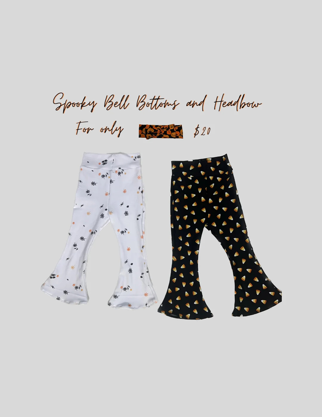 SPOOKY Kids Bell Bottoms - Etsy | Etsy (US)