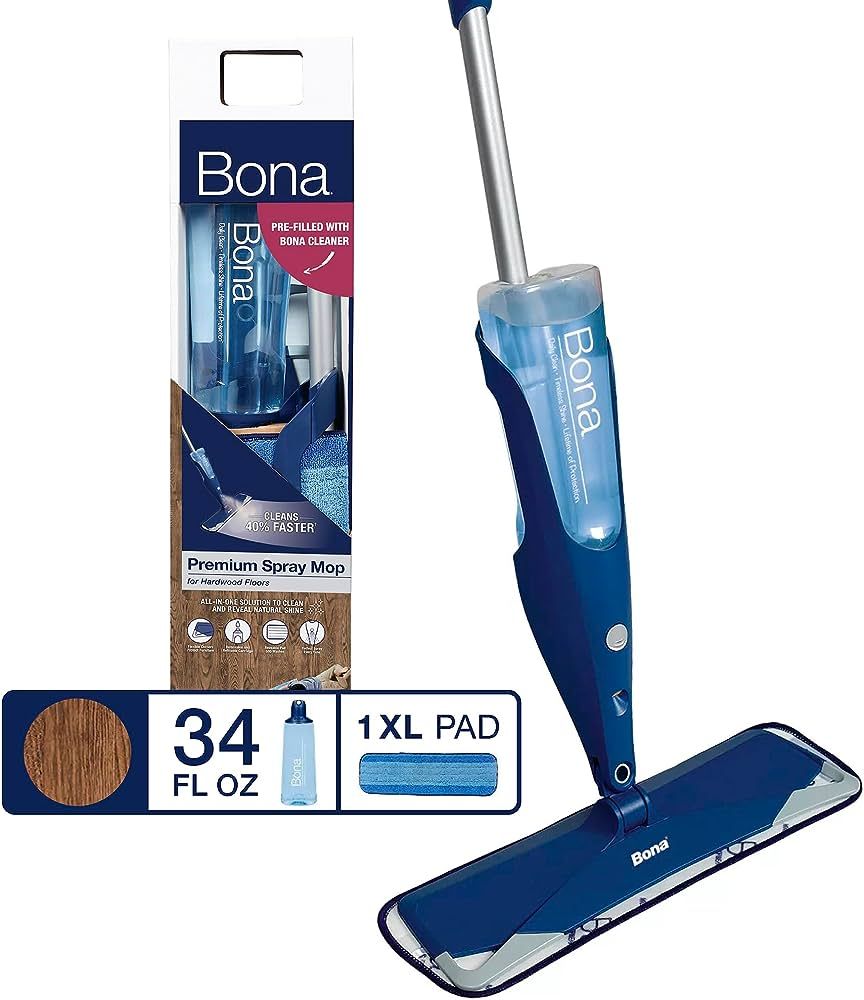 Bona Hardwood Floor Premium Spray Mop - Includes Hardwood Floor Cleaning Solution and Machine Was... | Amazon (US)