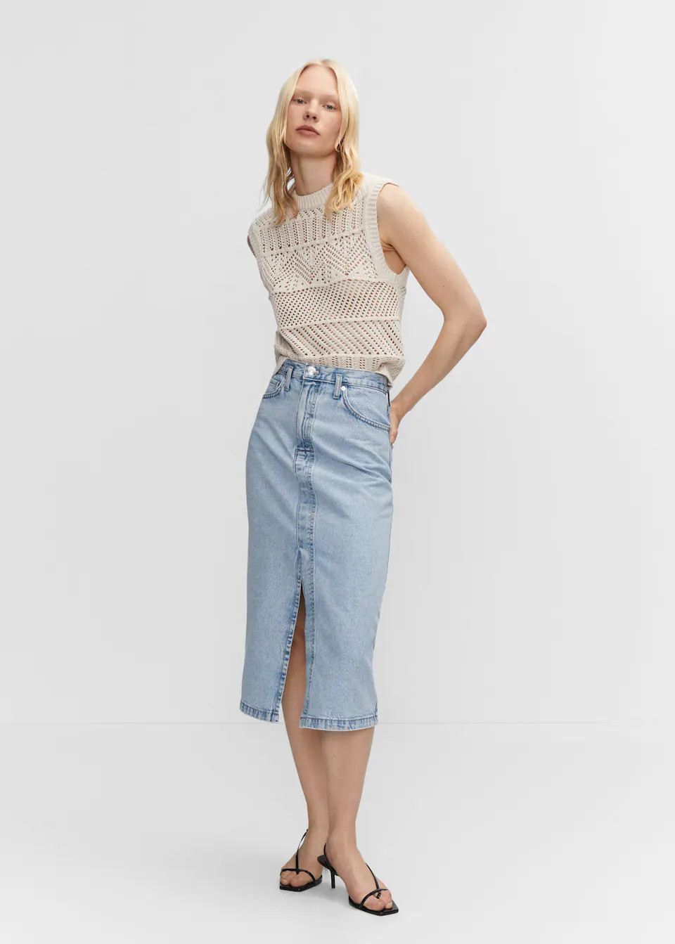 Midi-jeansrock -  Damen | Mango Deutschland | MANGO (DE)