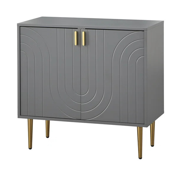 Caelean 29.25'' Tall Steel 2 - Door Accent Cabinet | Wayfair North America