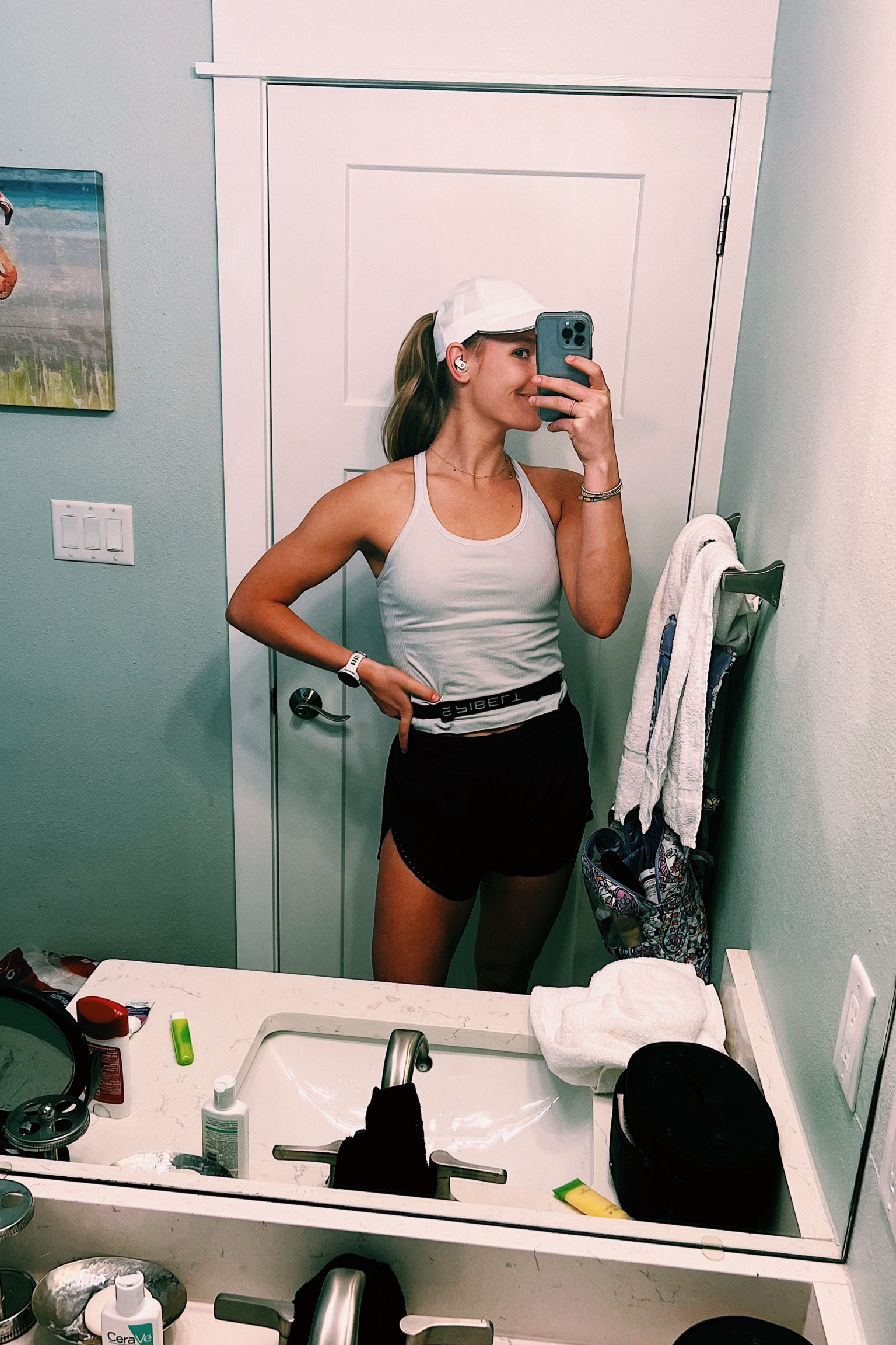 A workout top with a built in bra is such a game changer!! This is the ebb to street dupe from lulu :) #workout #athleisure #running #workoutoutfit 

#LTKunder100 #LTKGiftGuide #LTKfit
