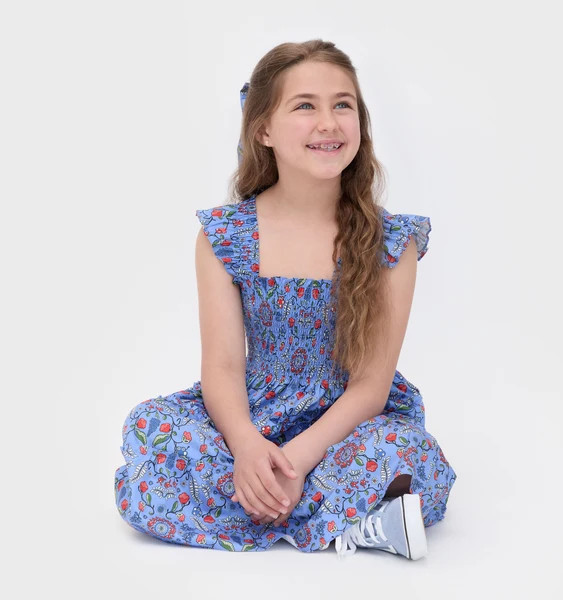 The Tiny Ellie Nap Dress - Swedish Floral | Hill House Home