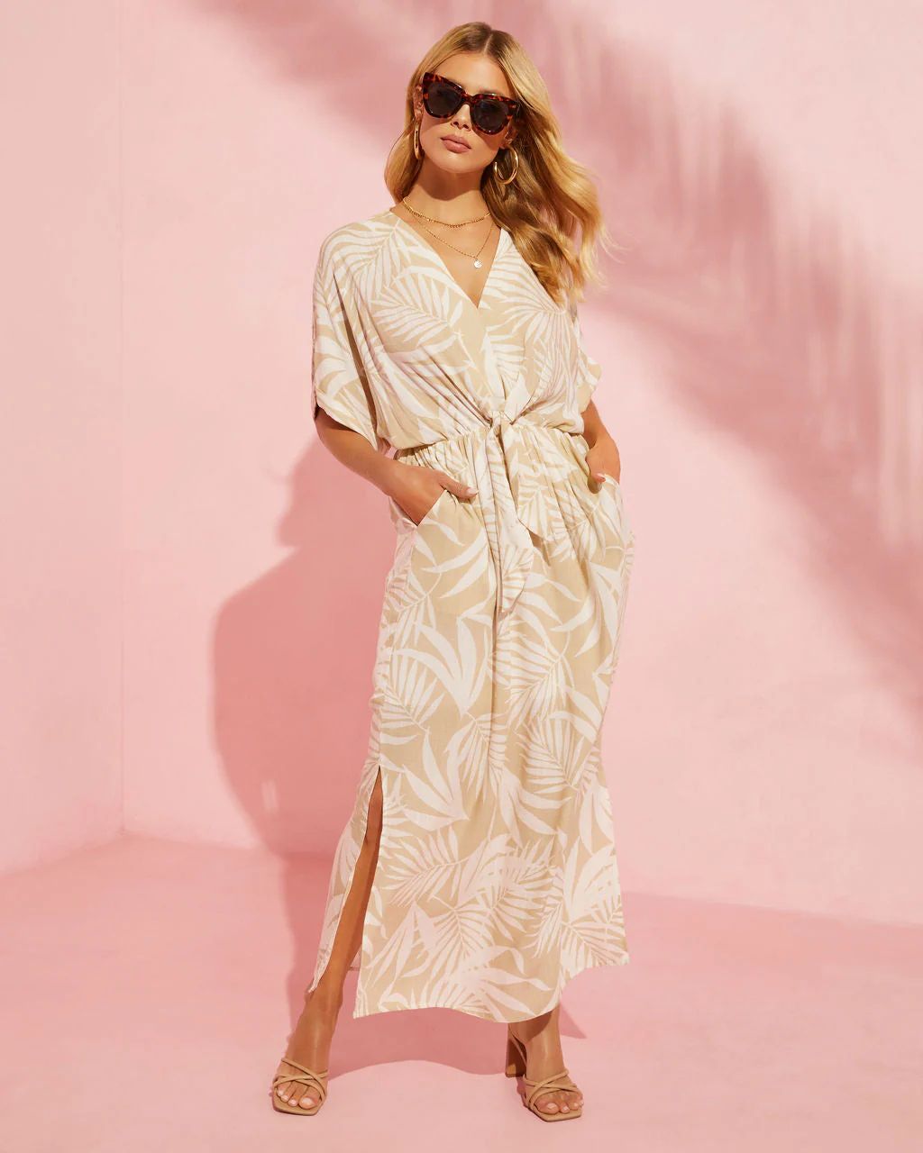 Sand And Sea Wrap Midi Dress | VICI Collection