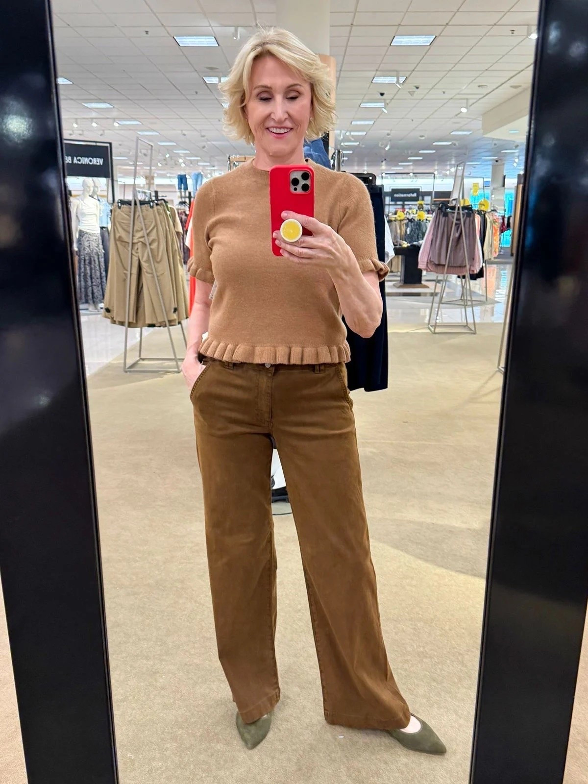 I’m always a sucker for those easy, neutral outfits that just work. 🤎

This beige ruffle-sleeve sweater with camel-colored jeans and ballet flats feels like the perfect way to ease into Fall. I love how the soft neutrals keep it classic, while the ruffle sleeves add that little feminine detail that makes the outfit feel special.

And of course, it’s all from Nordstrom — because finding those pieces you can mix, match, and wear on repeat is always a win. 🍂

#LTKSeasonal #LTKOver40 #LTKootd