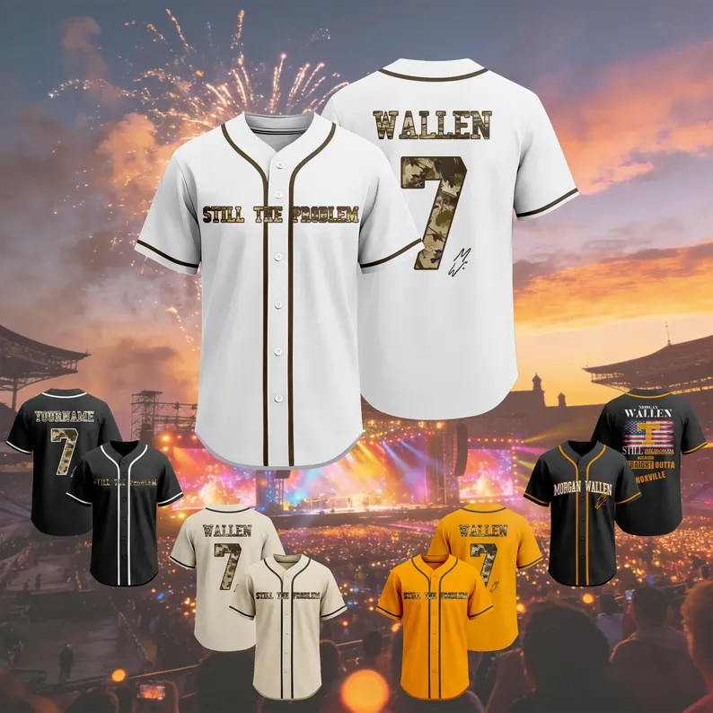 Custom Morgan Wallen Still the Problem Tour 2026 Baseball Jersey, Personalized Name Number Tour M... | Etsy (Global)