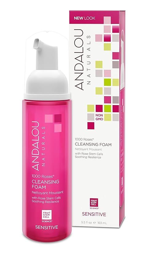 Andalou Naturals 1000 Roses Cleansing Foam, White, 5.5 Fl.Oz | Amazon (US)