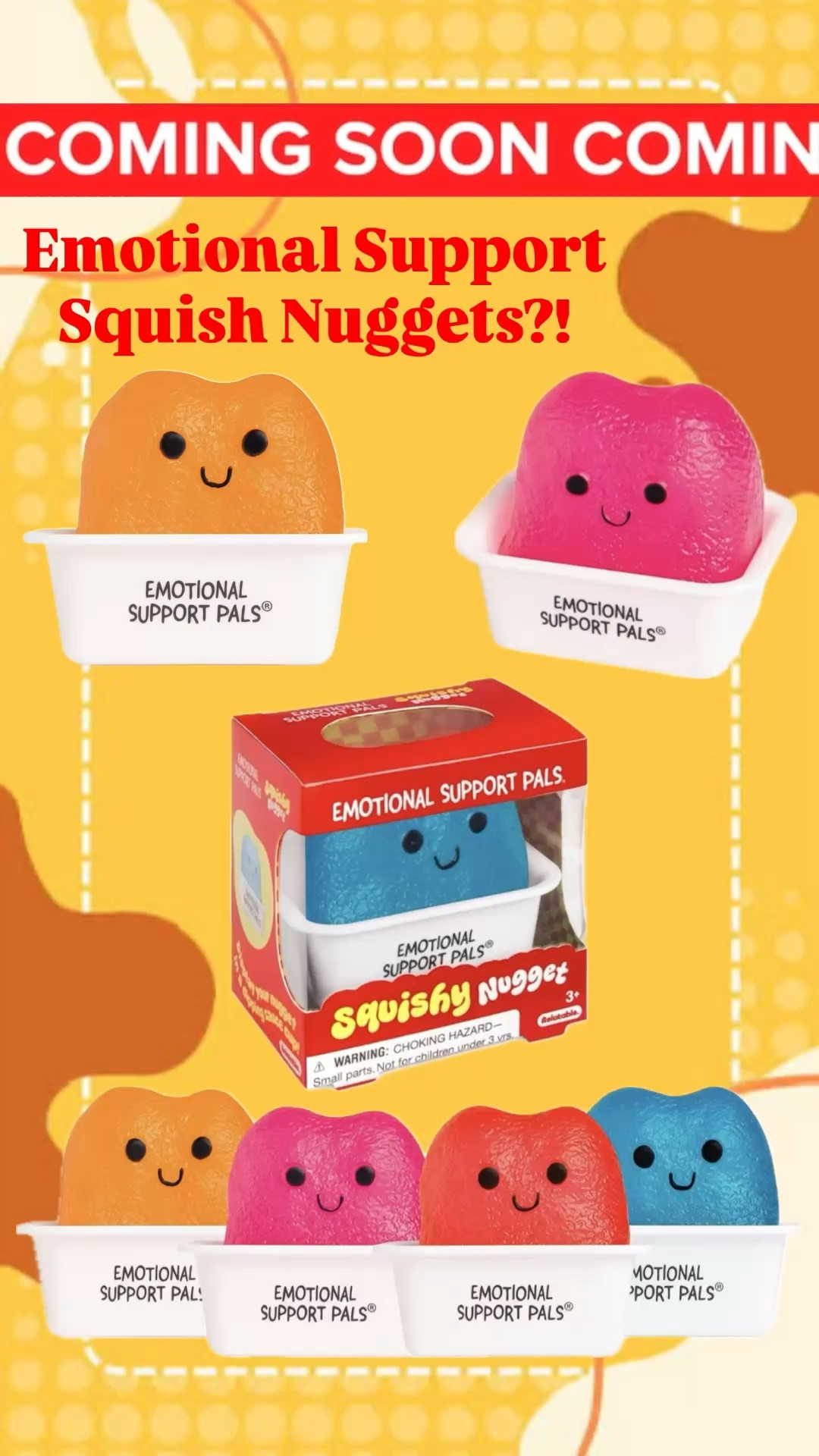 Now available for pre-order…Emotional Support Squishy Nuggets! 🥰

SO cute and these will definitely sell quick.  I ordered one and my fingers are crossed I get the pink one! 💗

* Squishy - $9:99

#new #viral #amazon #pink #trending

#LTKmomlife #LTKselfcare #LTKKids