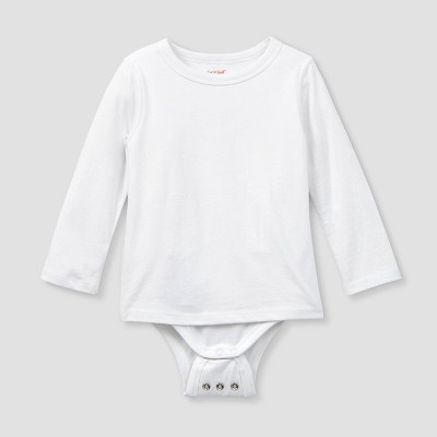 Toddler Kids' Adaptive Long Sleeve Bodysuit with Abdominal Access - Cat & Jack™ White 5T | Target