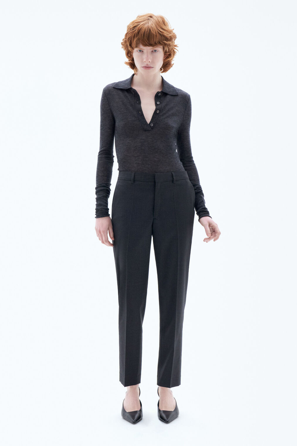 Emma Cropped Cool Wool Trousers | Filippa K