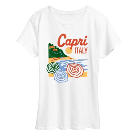 Instant Message - Capri Italy - Women s Short Sleeve Graphic T-Shirt | Walmart (US)