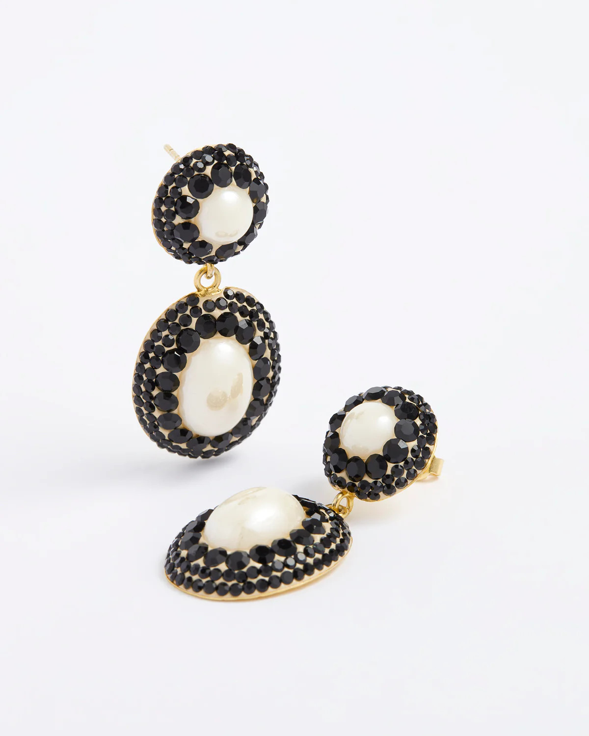 Lace Pearl Drop Earrings | Soru Jewellery
