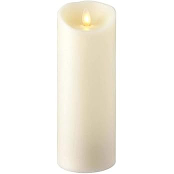 RAZ IMPORTS INC Push Flame Flameless Battery Operated LED Pillar Candle Ivory 3"x 8", for Home D... | Amazon (US)