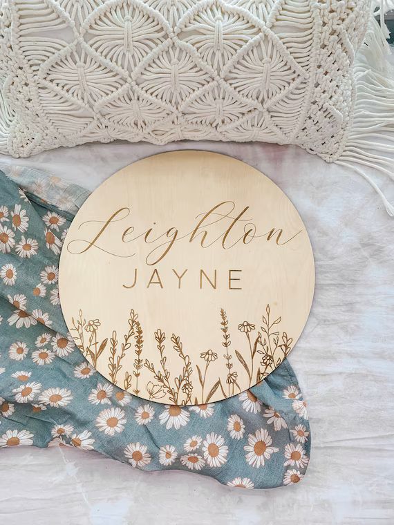Engraved Baby Name Sign / Wooden Name Sign / Baby Name Plaque - Etsy | Etsy (US)