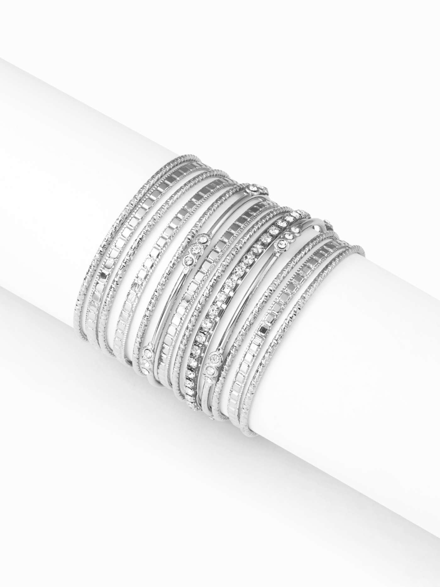 RHINESTONE DECOR LAYERED BRACELET SET For Daily Casual | Cider