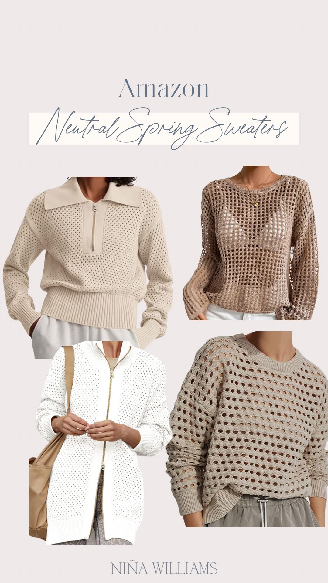Spring Open Knit Sweaters  | Amazon (US)