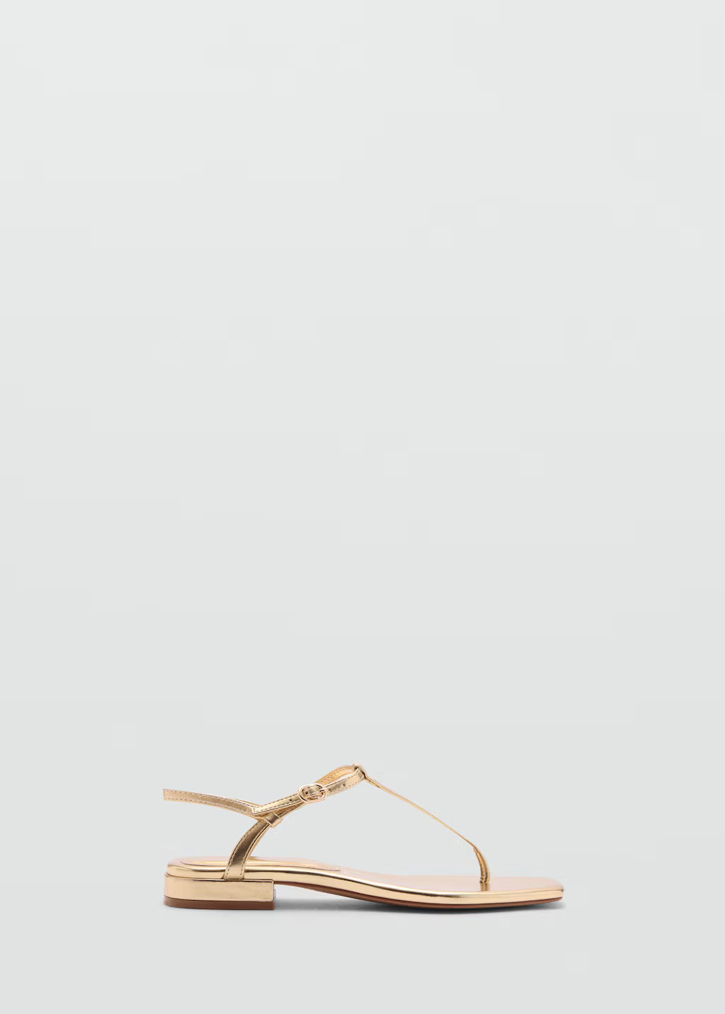 Metallic strap sandals | MANGO (US)