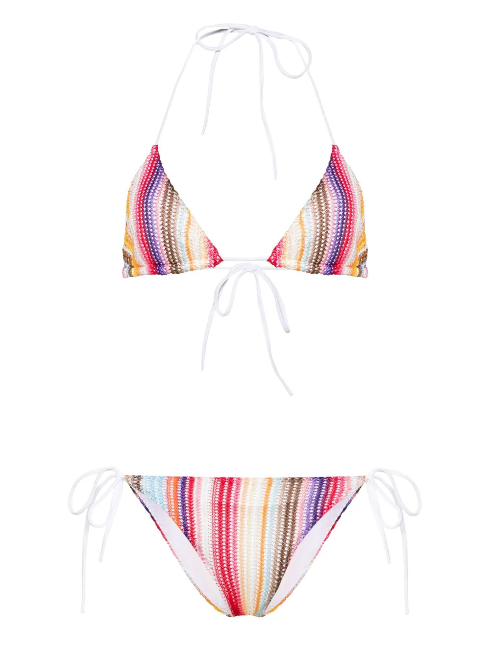 Missoni Striped open-knit Bikini  - Farfetch | Farfetch Global