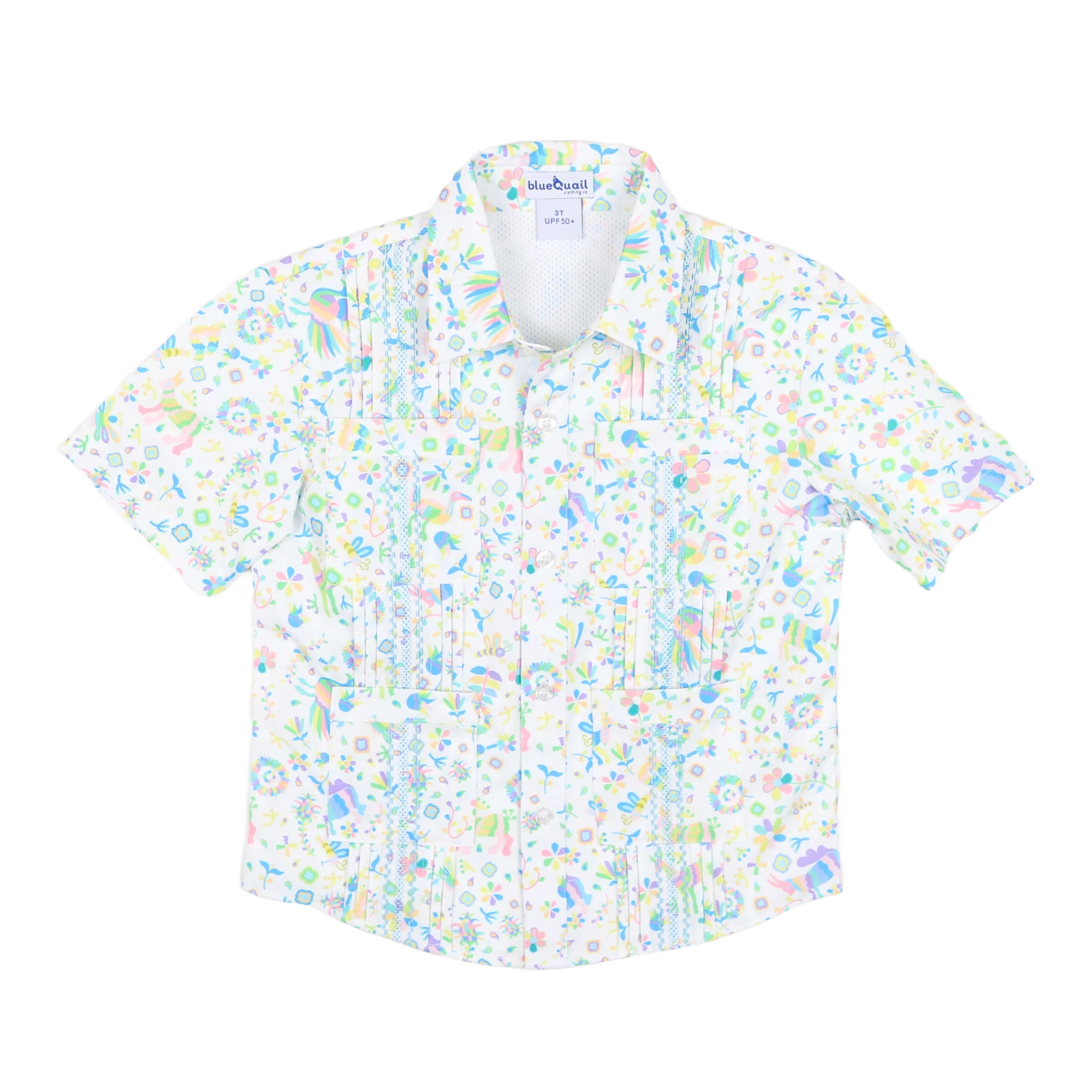 Spring Otomi Short Sleeve Shirt - Guayabera Collection | BlueQuail Clothing Co. | BlueQuail Clothing Co.