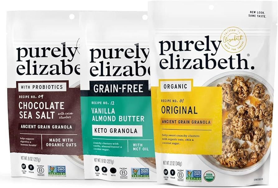 Purely Elizabeth Ancient Grain Granola, Variety Pack, (3 ct.) | Amazon (US)