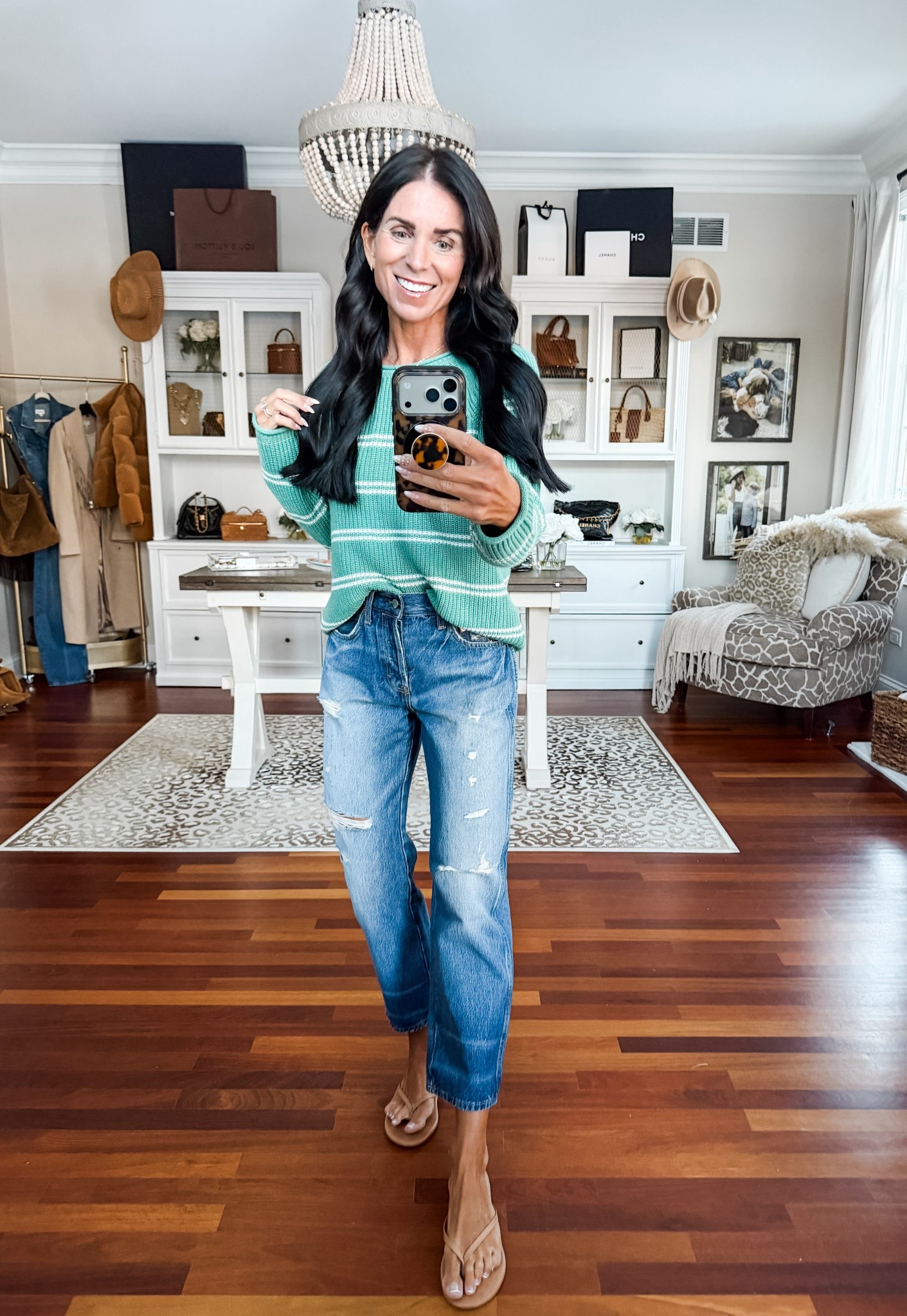 This sweater is too cute and reminds me of the j. Crew roll neck! Wearing a small and 0 denim

#LTKSeasonal #LTKSaleAlert #LTKootd