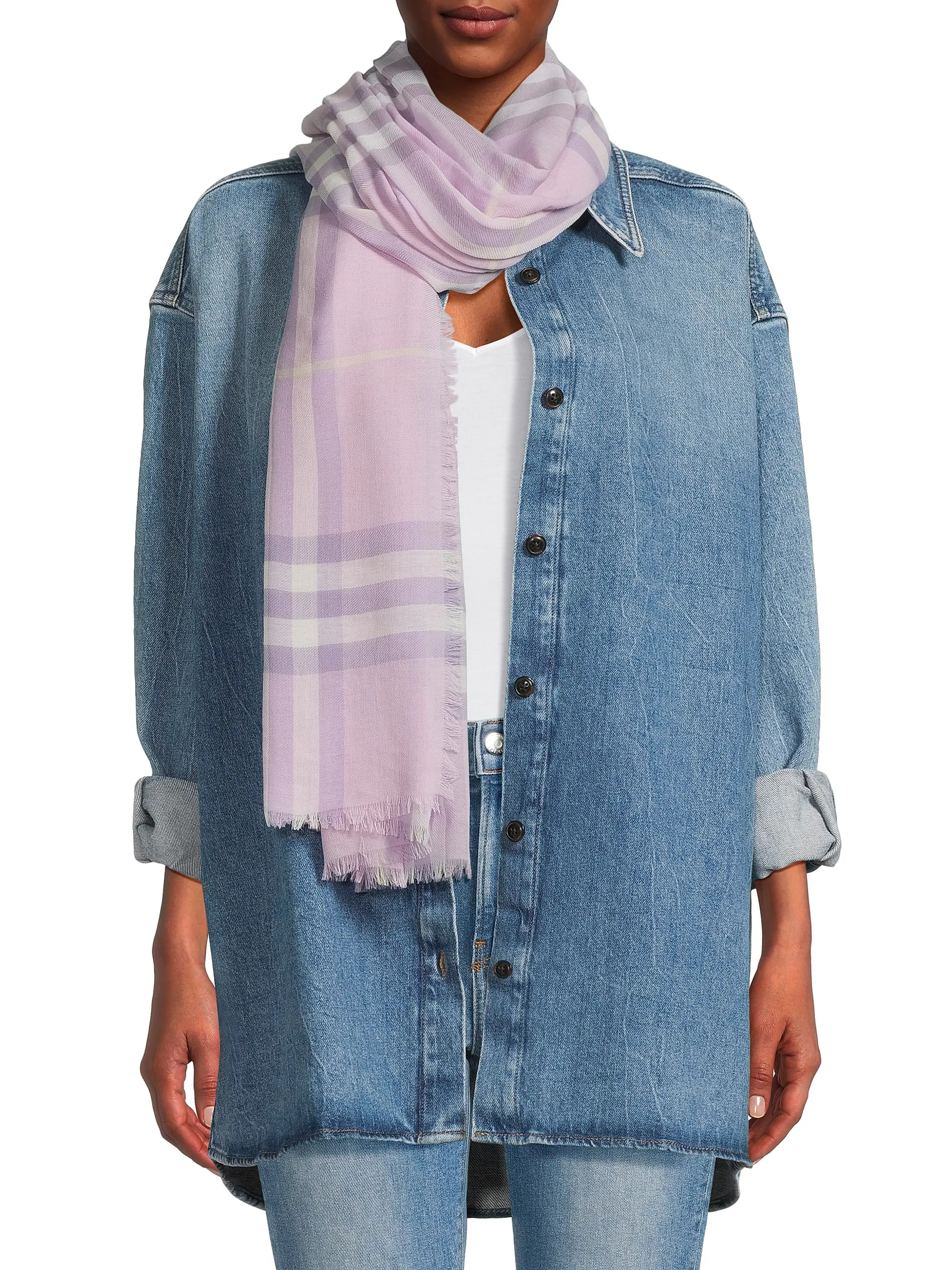 Check Wool Scarf | Saks Fifth Avenue
