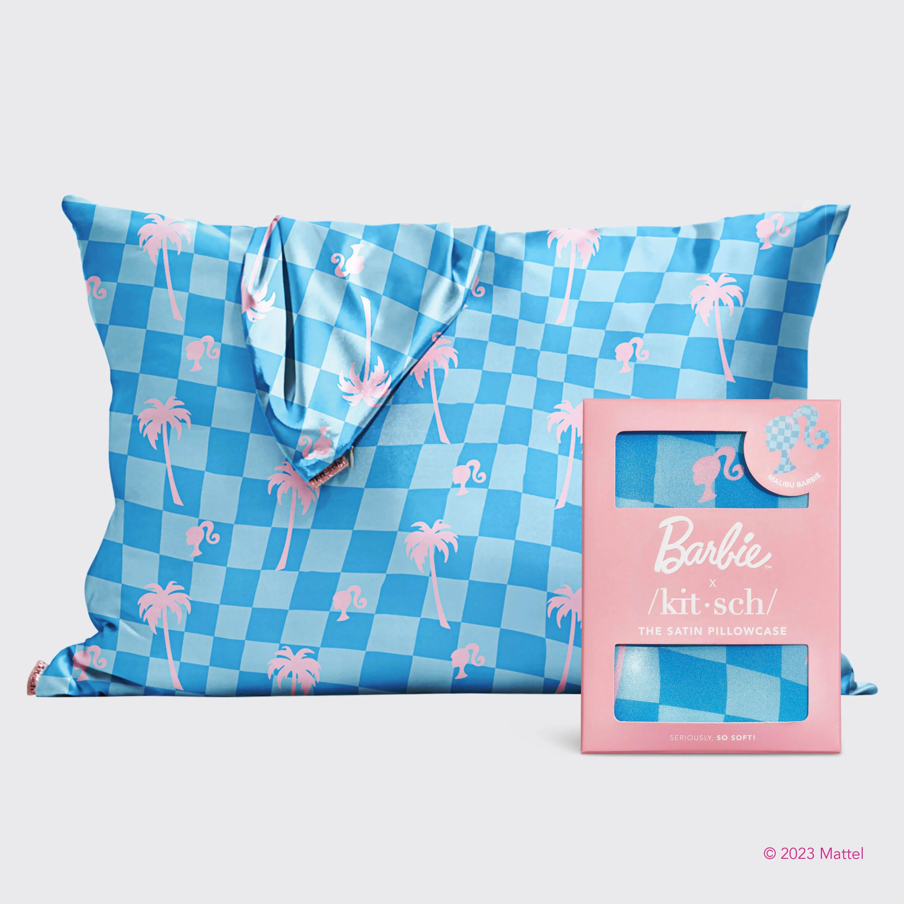 Barbie x Kitsch Satin Pillowcase - Malibu | Kitsch