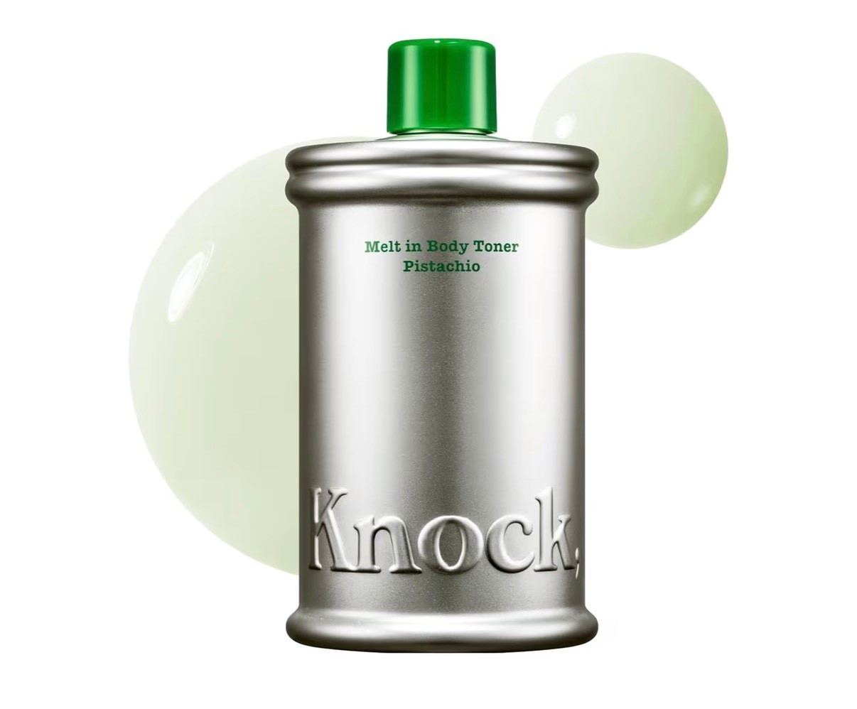 Knock Melt-In Body Toner, Instant Glass Body Glow, Ceramide Moisture Lock, Lightweight Milky Moisturizer, Zero Sticky, For All Skin, Fresh Pistachio Scent, 10.14 fl oz

#LTKBeauty