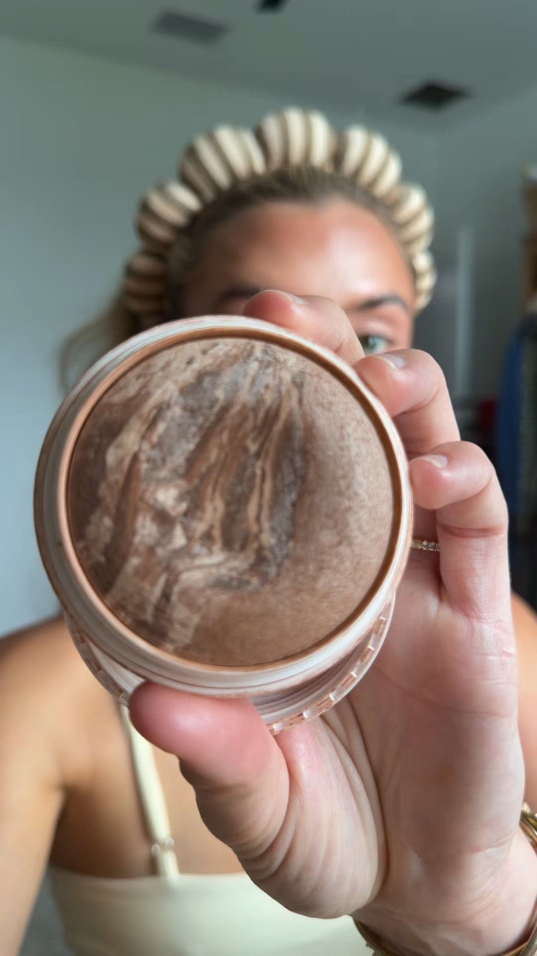 Dibs beauty my code is SLOANE. My favorite product is the dibs beauty baked bronzer in shade Carmel cappuccino but I also love spiced chai. Awaken sun-kissed skin with DIBS Beauty's Duet Baked Bronzer, a talc-free duo with jojoba, macadamia & hibiscus oil for a bronzed, blurred rolling glow @dibsbeauty             @ulta