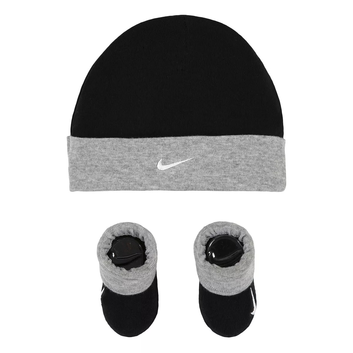Newborn Baby Nike Swoosh Hat & Booties Set | Kohl's