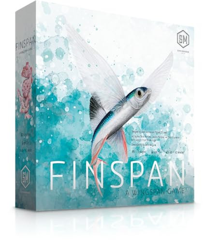Stonemaier Games: Finspan - A Wingspan Game by David Gordon & Michael O’Connell | A Relaxing Strategy Board Game About Collecting Fish for Adults and Family | 1-5 Players, 60 Mins, Ages 14+ | Amazon (US)