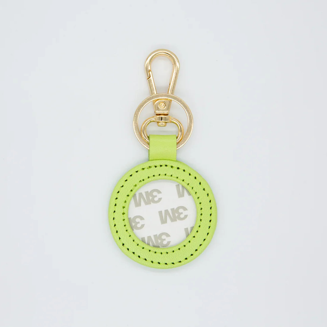 Self-Finishing Leather Key Fob | Atlantic Blue Canvas