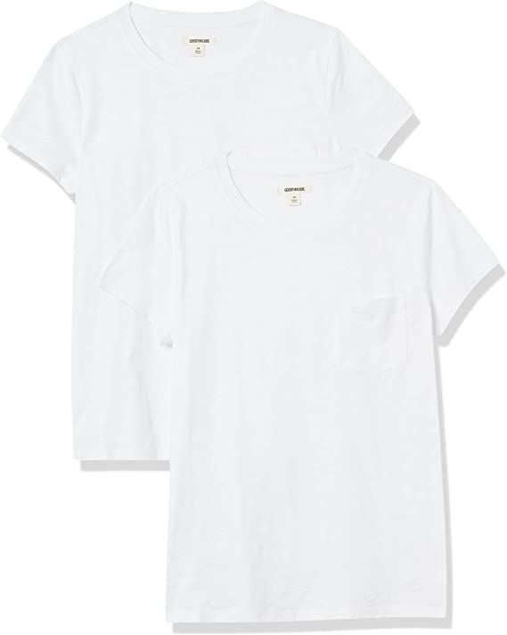 Goodthreads Women's Vintage Cotton Pocket Crewneck T-Shirt | Amazon (US)