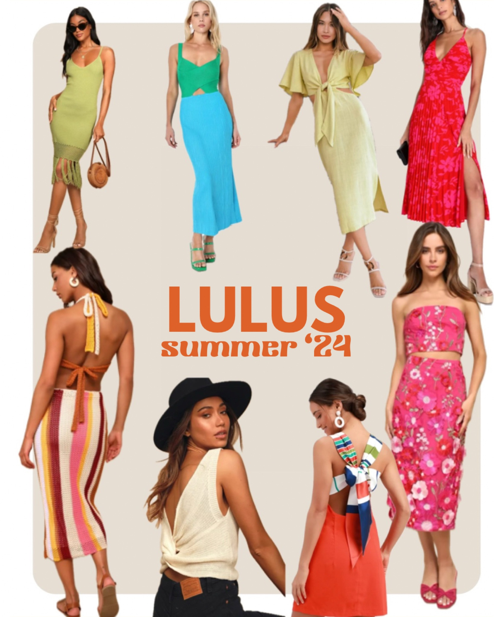 Lulus summer collection 2024 
Sweet & Juicy 

#lulus #knits #crochet #florals #backless #weddingguest #poolparty #brunch #swimcoverups

#LTKwedding #LTKparties #LTKswim