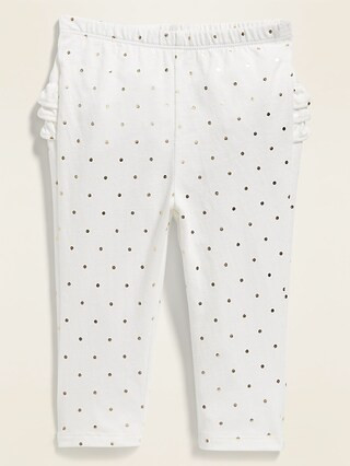 Baby Girls / BottomsPrinted Ruffle-Trim Leggings for Baby | Old Navy (US)