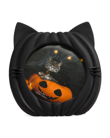 4x4 Cat O Lantern Tabletop Photo Frame | TJ Maxx