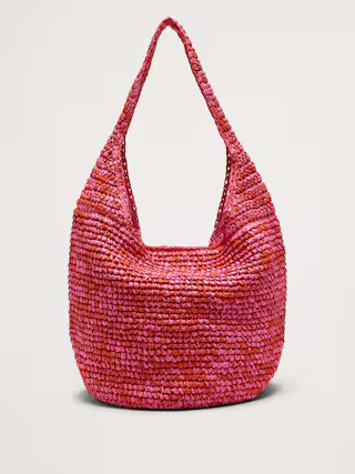 Marled Raffia Tote Bag | Banana Republic (US)