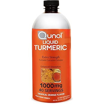 Qunol Liquid Turmeric Curcumin with Black Pepper 1000 Milligram, Supports Healthy Inflammation Re... | Amazon (US)