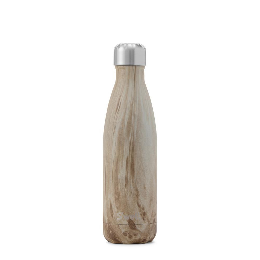 S'well 17 oz Blonde Wood Stainless Steel Bottle Triple-Layered Vacuum-Insulated Water Bottle | The Home Depot