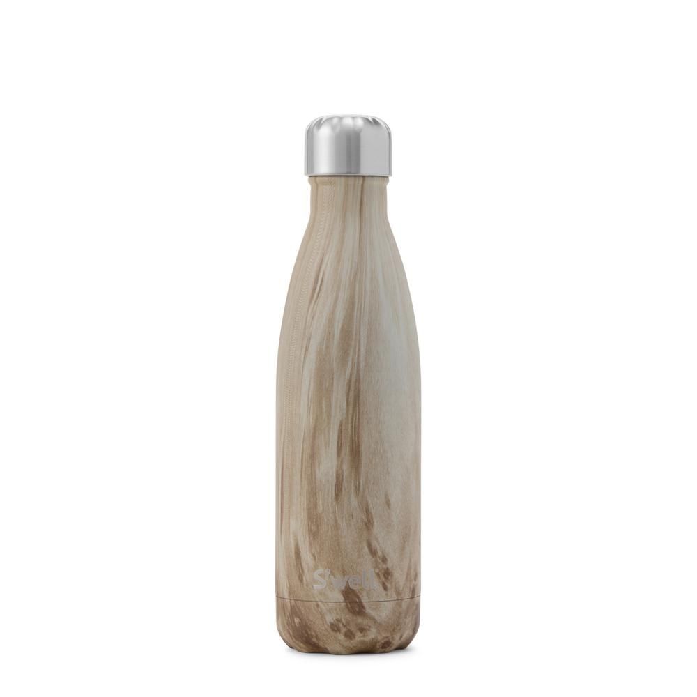 S'well 17 oz Blonde Wood Stainless Steel Bottle Triple-Layered Vacuum-Insulated Water Bottle | The Home Depot