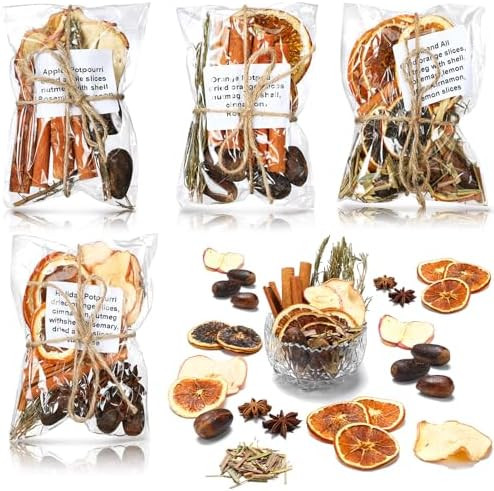 8 Pack Christmas Stovetop Potpourri Xmas Simmer Pot Kit Dried Orange Apple Pieces Potpourri Simme... | Amazon (US)